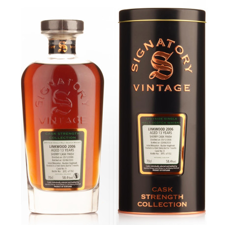 Linkwood 2006 13Y Signatory Vintage Cask #9  58.4%